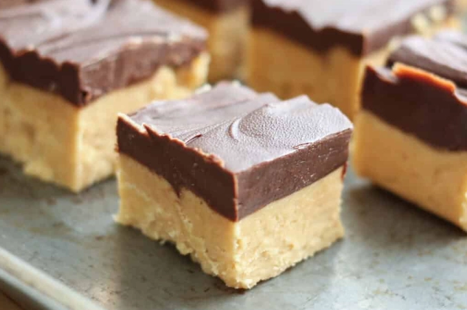layered chocolate peanut butter fudge recipe