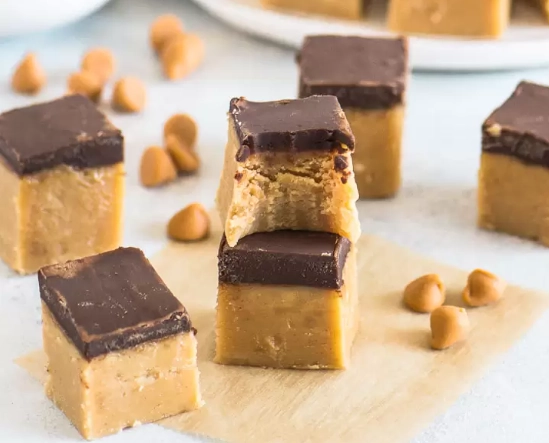 layered chocolate peanut butter fudge recipe