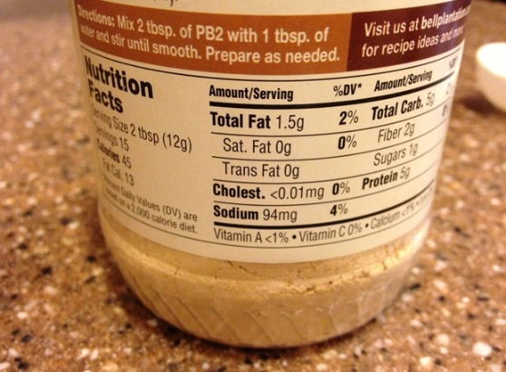 peanut butter nutrition