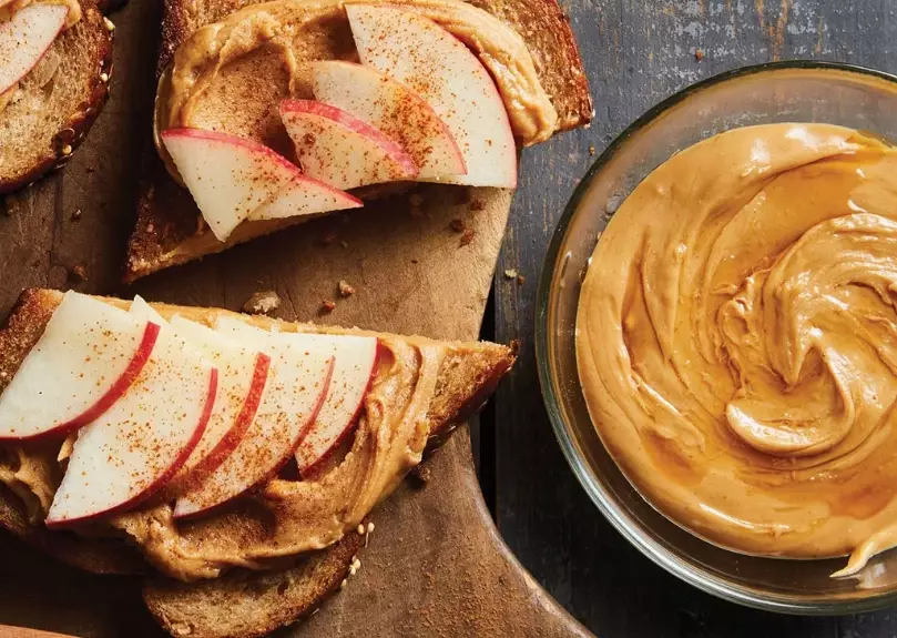 healthy peanut butter apple snack
