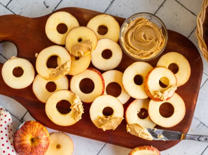 peanut butter with apple
