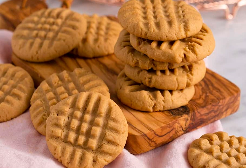 3 ingredient peanut butter cookies