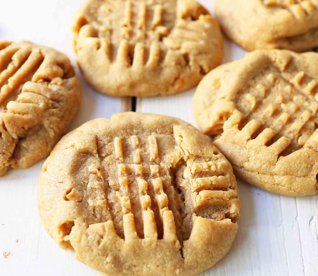 3 ingredient peanut butter cookies