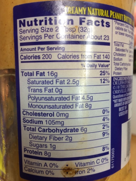 healthy peanut butter