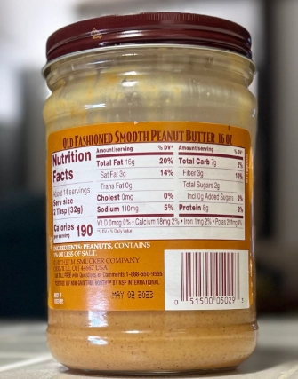 peanut butter ingredients