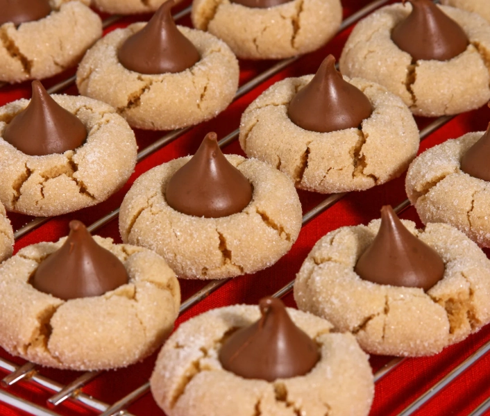 peanut butter blossom cookies recipe