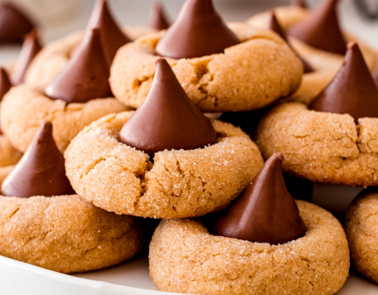 peanut butter blossom cookies recipe