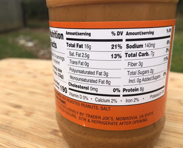 reading nutrition labels