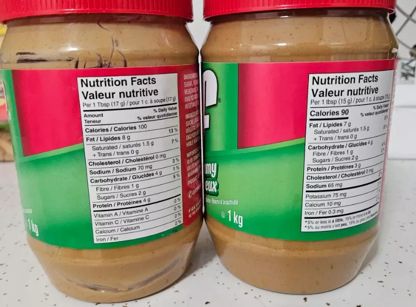 calories in 2 tbsp peanut butter