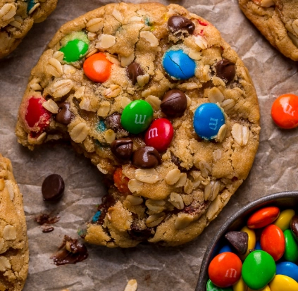 peanut butter monster cookies
